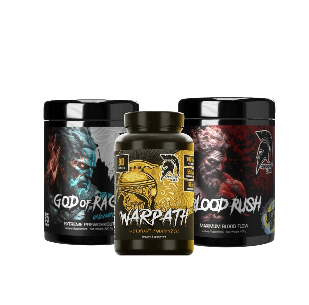 THE ULTIMATE GOD STACK: GOD OF RAGE + BLOOD RUSH + WARPATH - Centurion Labz