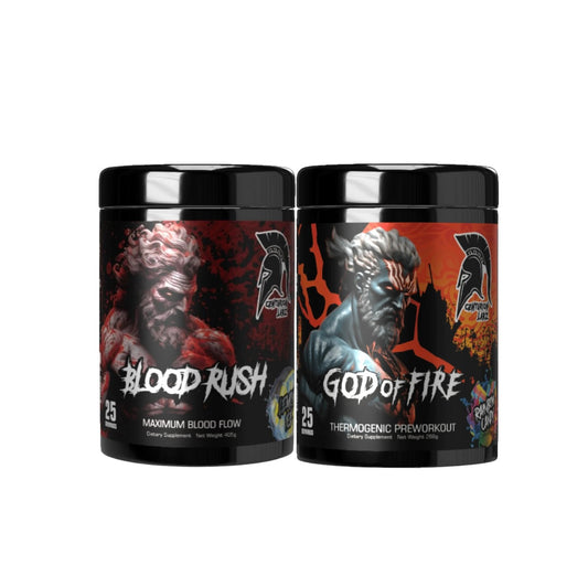 BLAZING PUMP STACK: GOD OF FIRE & BLOOD RUSH - Centurion Labz