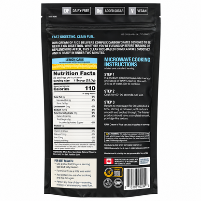 Cream of Rice - Raw Nutrition