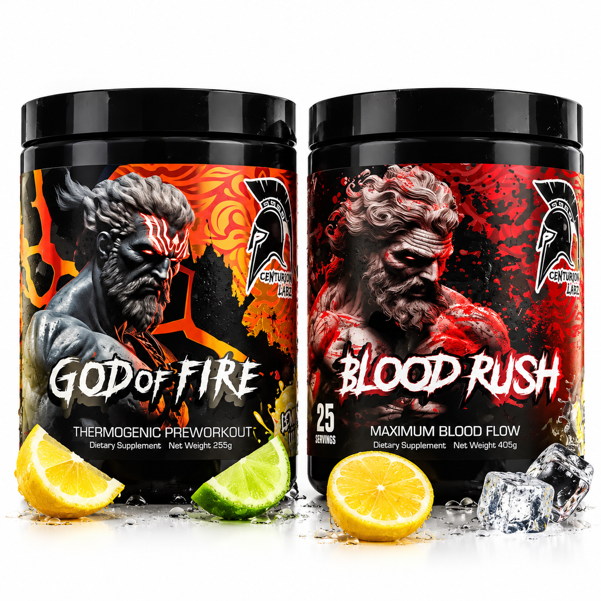 BLAZING PUMP STACK: GOD OF FIRE & BLOOD RUSH - Centurion Labz