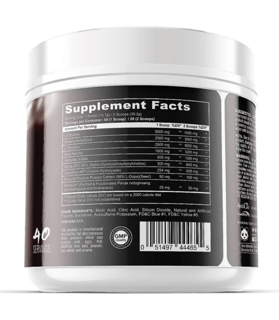 PANDAMUS Pre Workout Level l - Panda Supplements