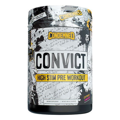 Convict New Pre Workout - Condemned Labz