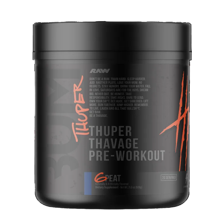 Bum Thuper Thavage Pre-Workout - Raw Nutrition