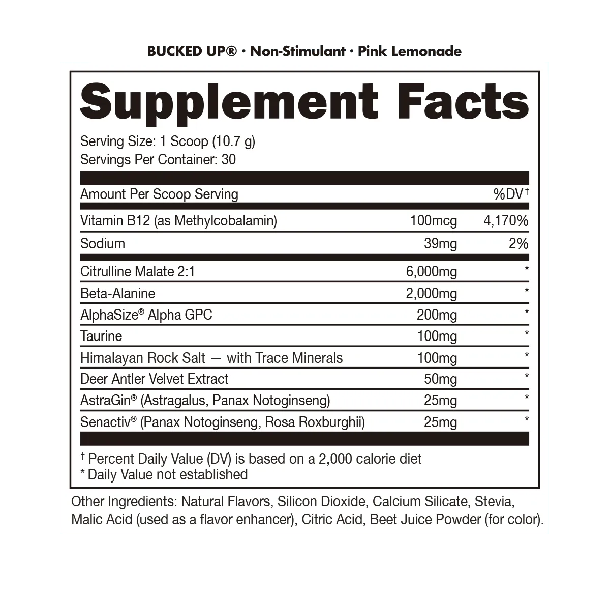 Non Stimulant - Bucked Up