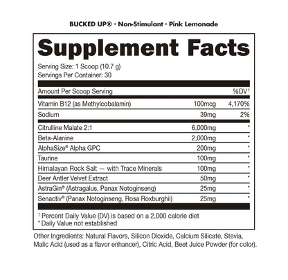 Non Stimulant - Bucked Up
