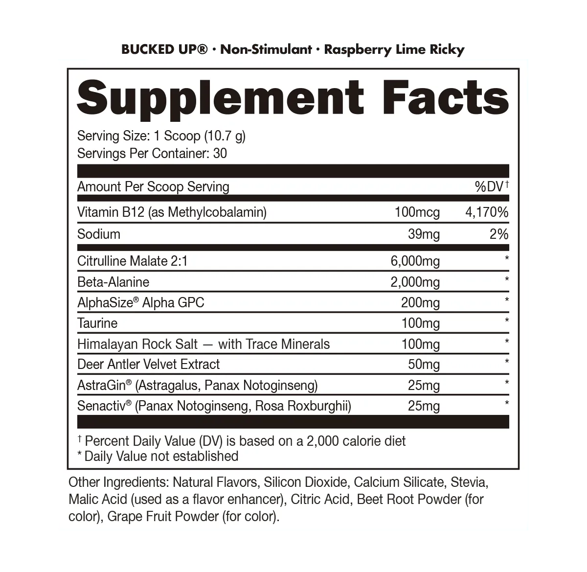 Non Stimulant - Bucked Up