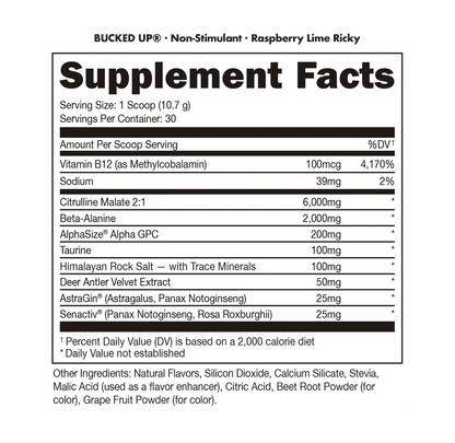Non Stimulant - Bucked Up