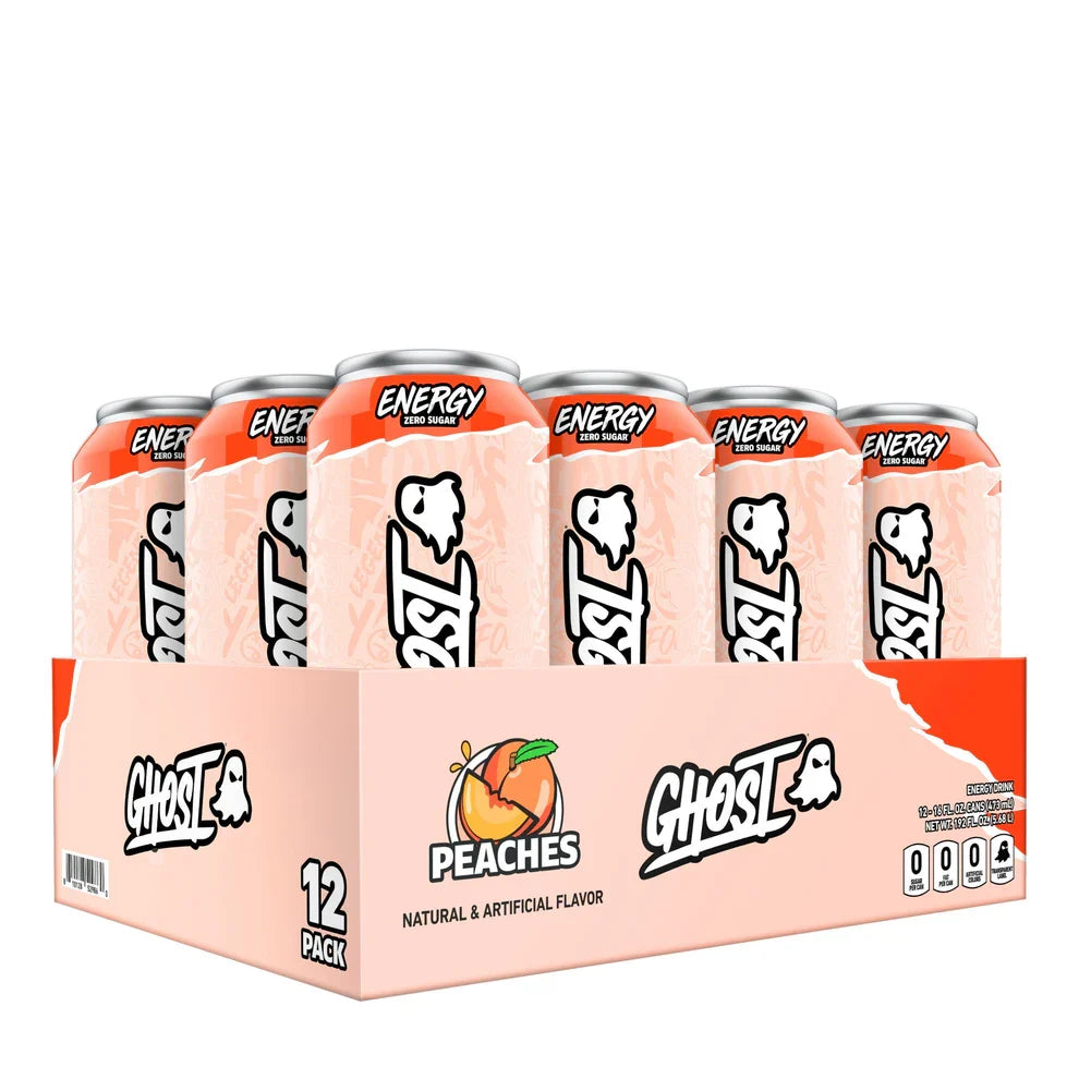 GHOST Energy Peaches 12-Pack Case