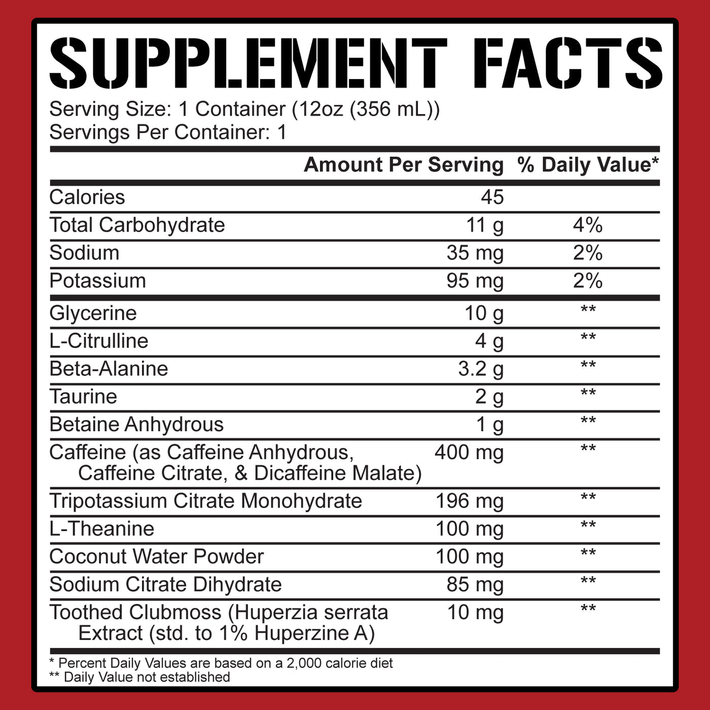 KILL IT RTD Pre-Workout - 5% Nutrition