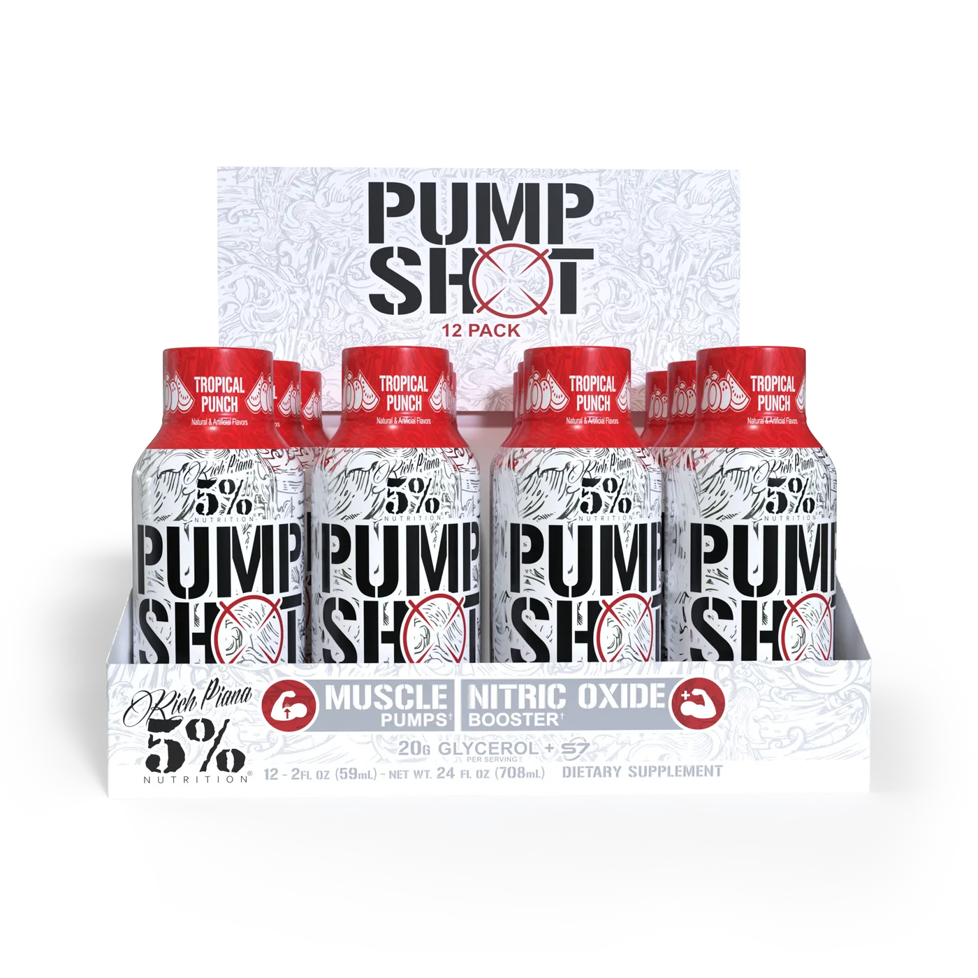 Pump shot nitric oxide booster - 5% Nutrition
