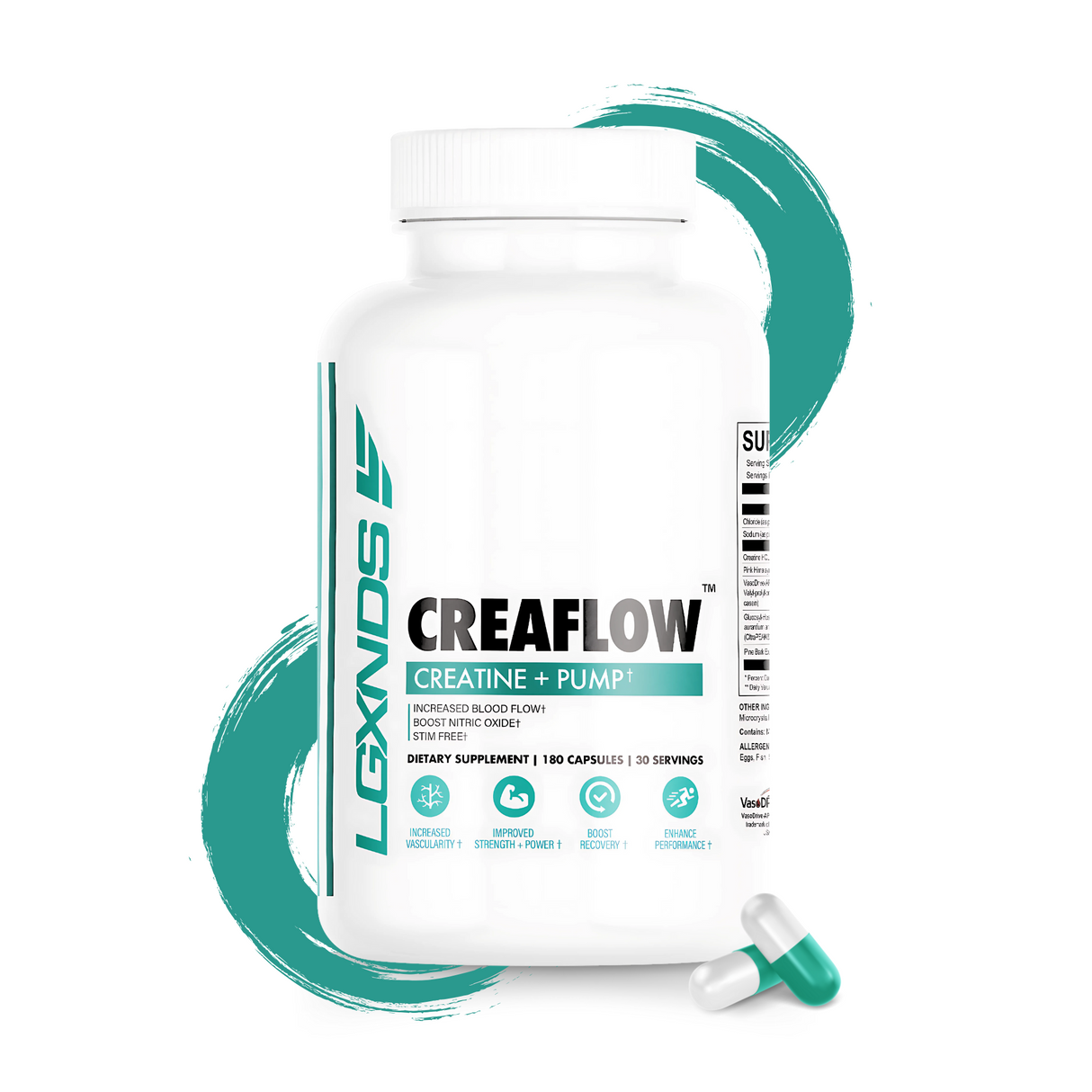 Creaflow - Creatine + Pump Capsules - LGXNDS