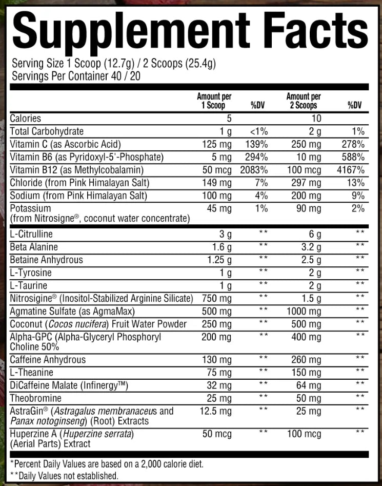Bum Thavage Pre-Workout - Raw Nutrition