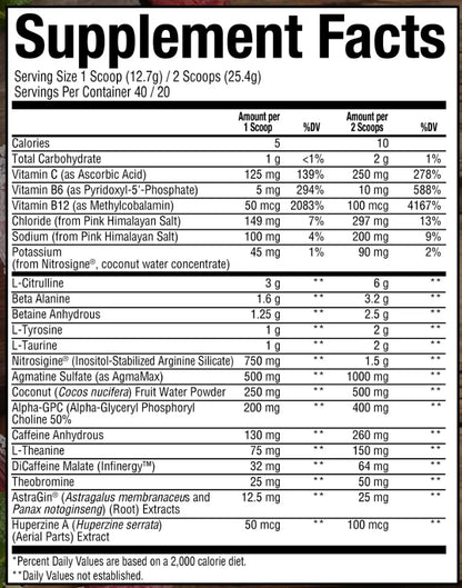 Bum Thavage Pre-Workout - Raw Nutrition