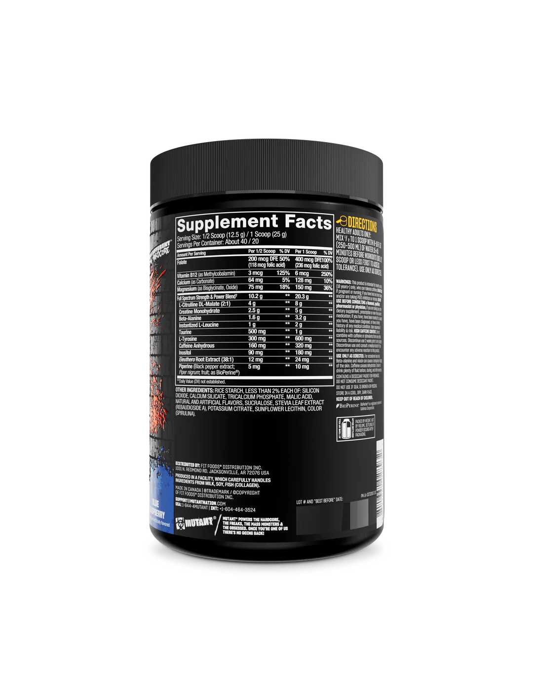 MUTANT ALL-IN Full-Dose Pre-Workout