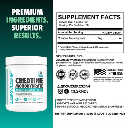 Creatine Monohydrate - LGXNDS