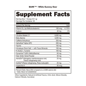 BAMF High Stimulant Nootropic Pre-Workout - Das Labs