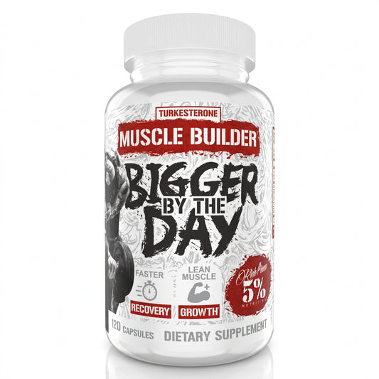 BIGGER BY THE DAY MUSCLE BUILDER WITH TURKESTERONE - 5% Nutrition