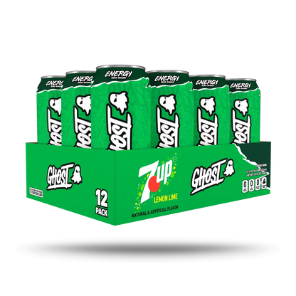 GHOST Energy 7-Up Lemon Lime 12-Pack Case
