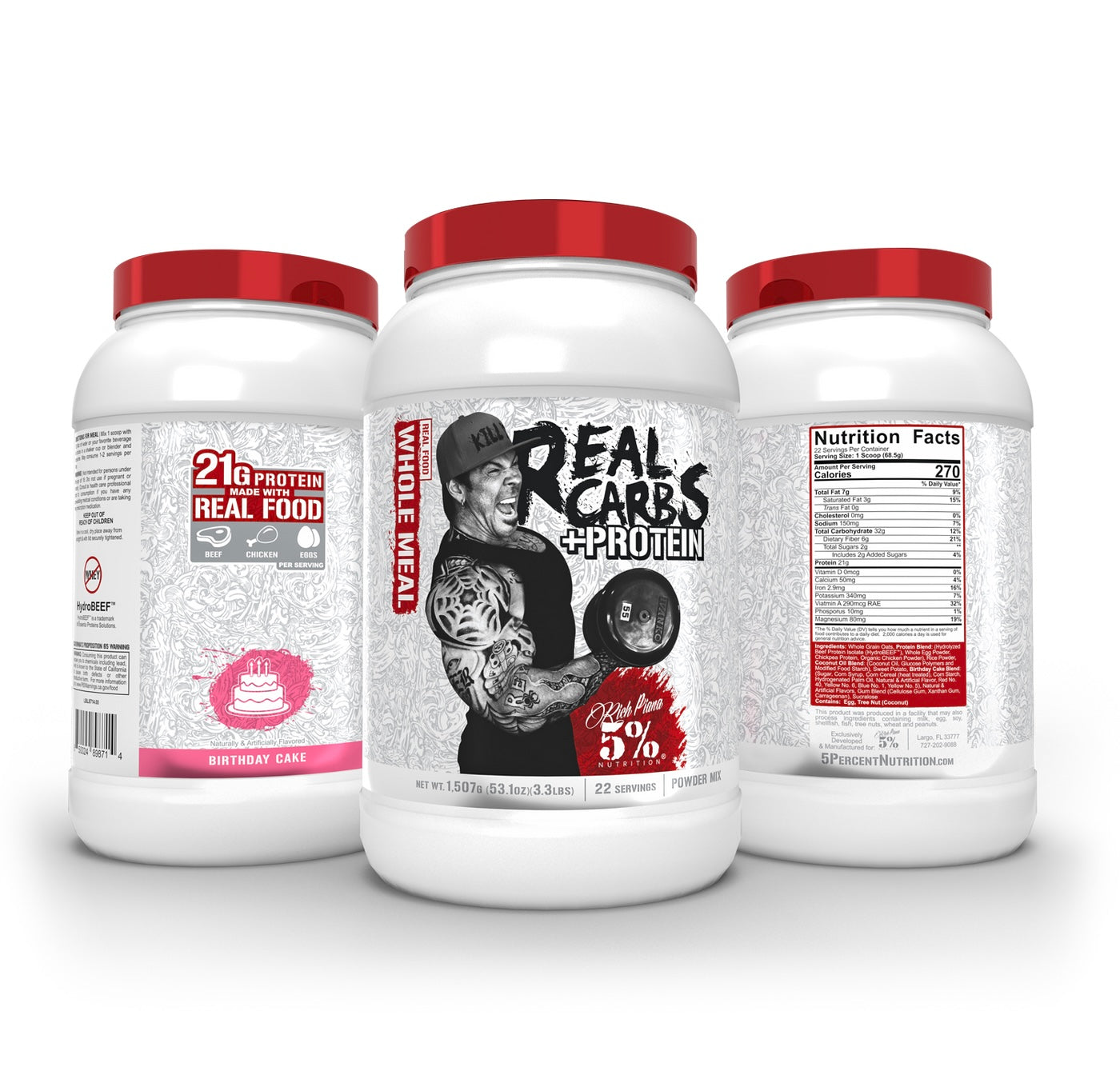 REAL CARBS + PROTEIN - 5% Nutrition
