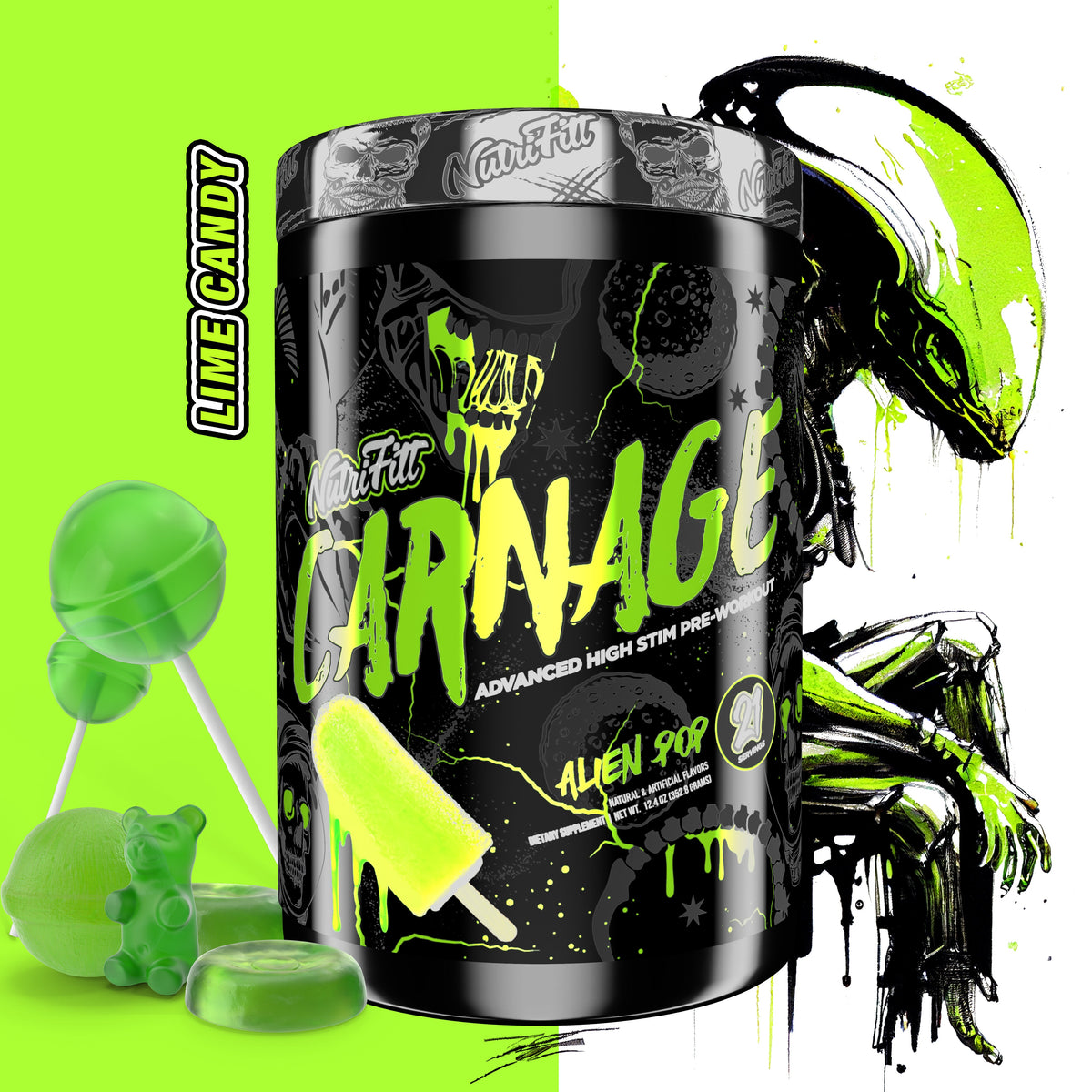 CARNAGE ADVANCED PRE-WORKOUT - Nutrifitt