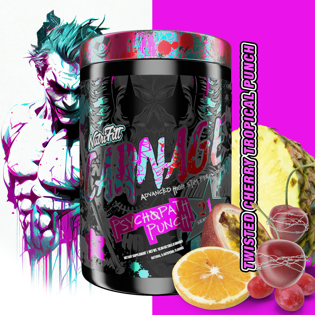 CARNAGE ADVANCED PRE-WORKOUT - Nutrifitt