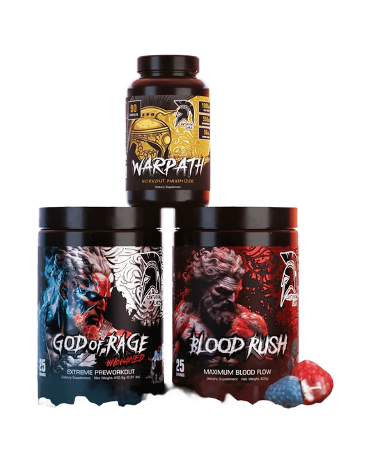 THE ULTIMATE GOD STACK: GOD OF RAGE + BLOOD RUSH + WARPATH - Centurion Labz