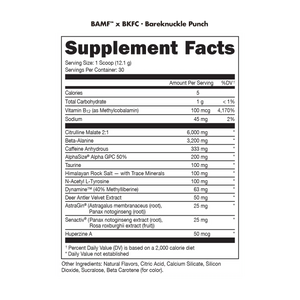 BAMF High Stimulant Nootropic Pre-Workout - Das Labs