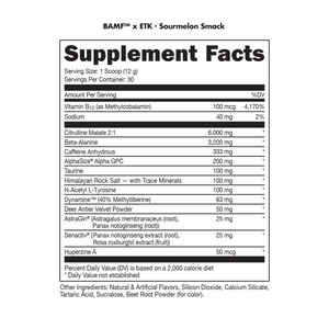 BAMF High Stimulant Nootropic Pre-Workout - Das Labs