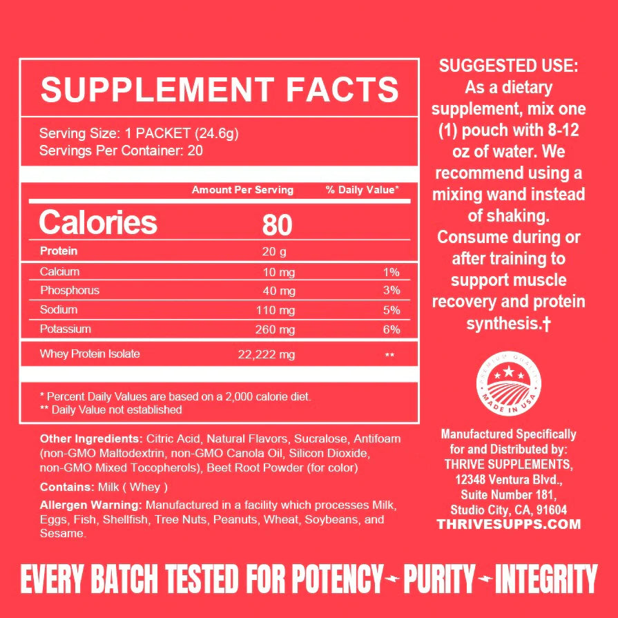 Clear Protein - Thrive Supplements
