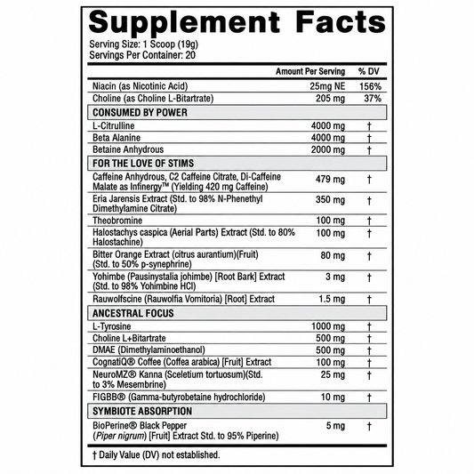 SYMBIOTE EXTREME PRE-WORKOUT - Nutrifitt