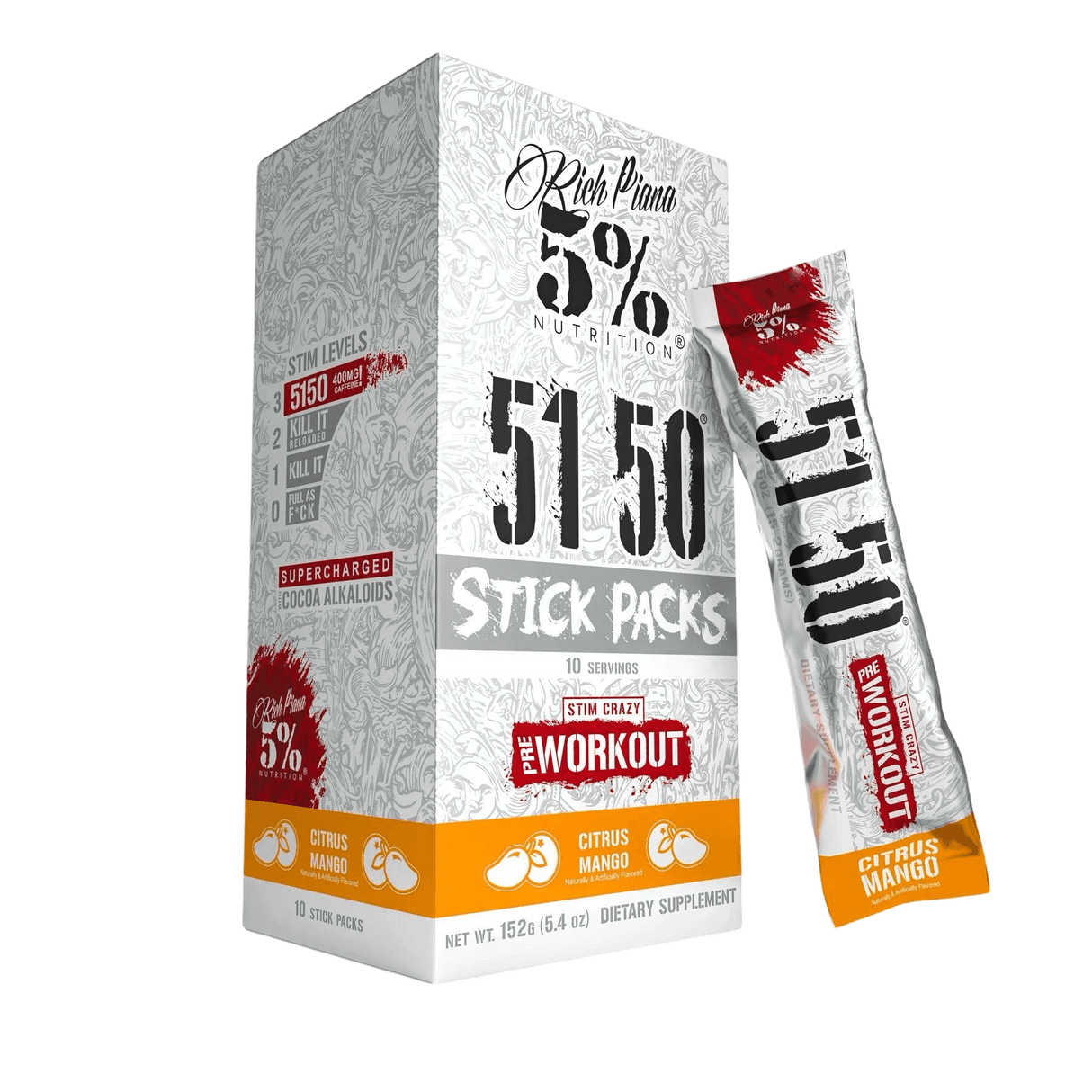 5150 Pre-Workout Sticks - 5% Nutrition