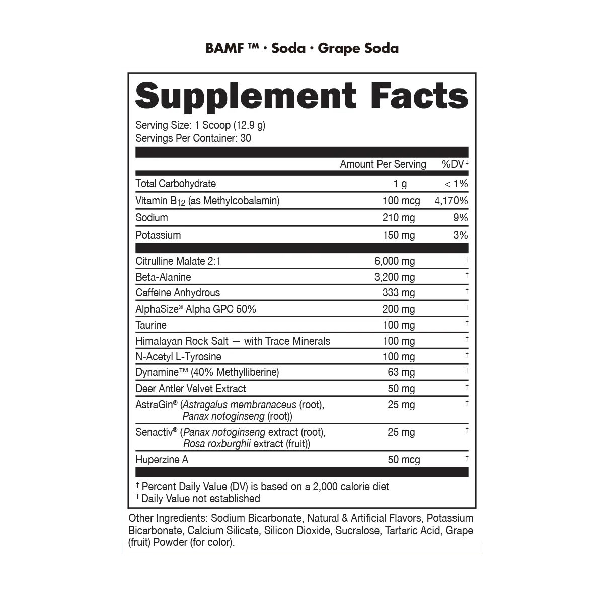 BAMF Soda Line Pre-Workout - Bucked Up
