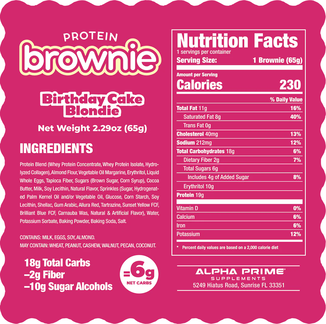Protein Brownie - Alpha Prime Supplements