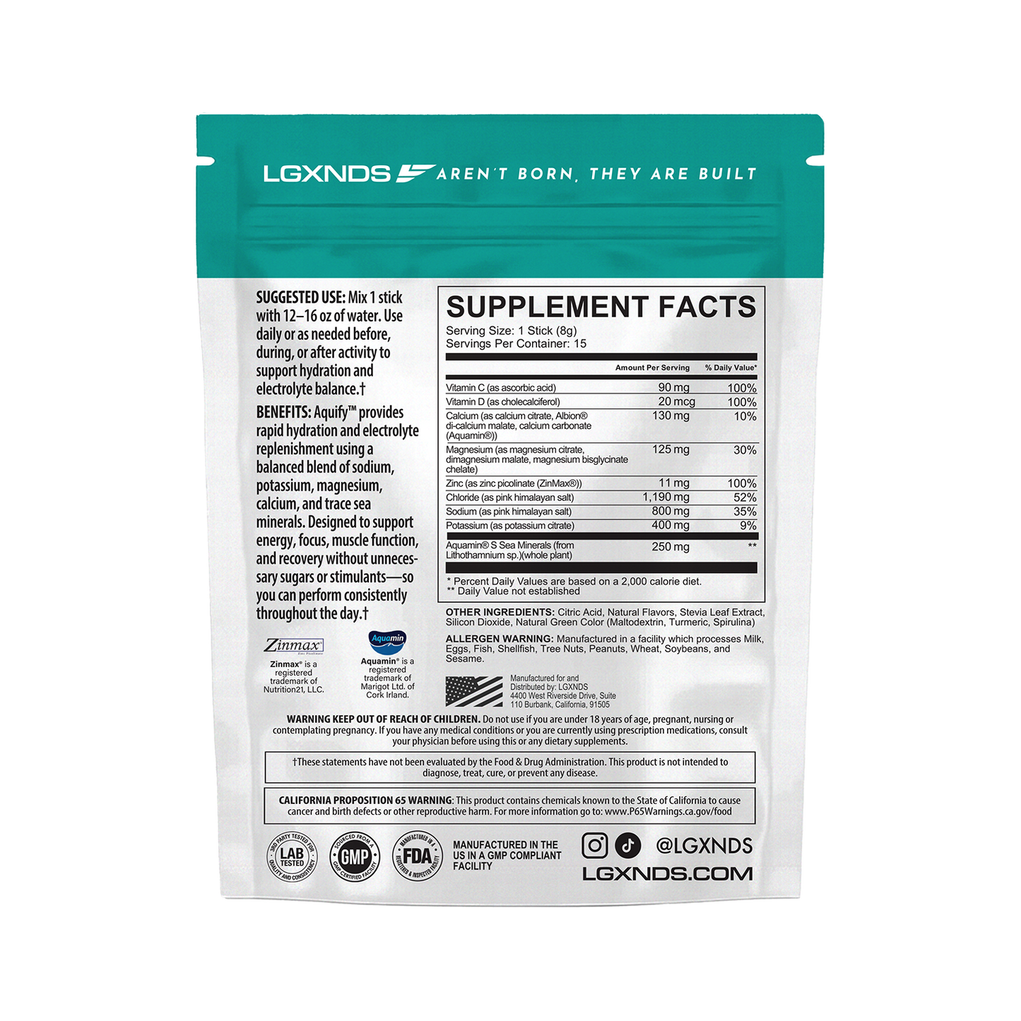 Aquify Hydration Sticks - LGXNDS