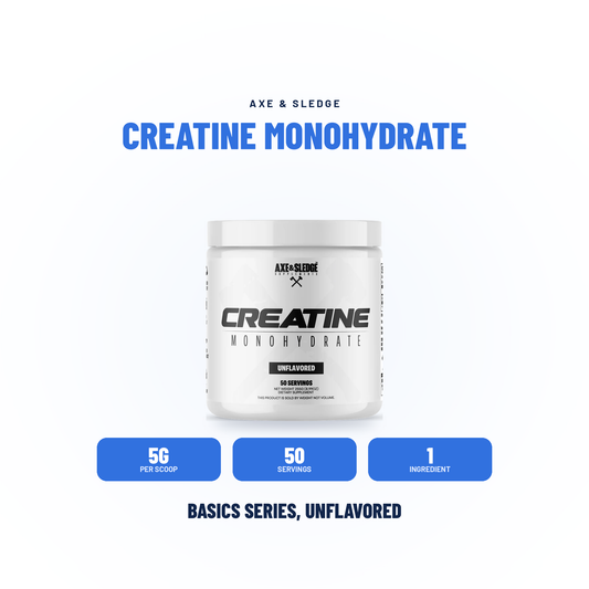 CREATINE // STRENGTH & MUSCLE GROWTH - AXE & SLEDGE SUPPLEMENTS