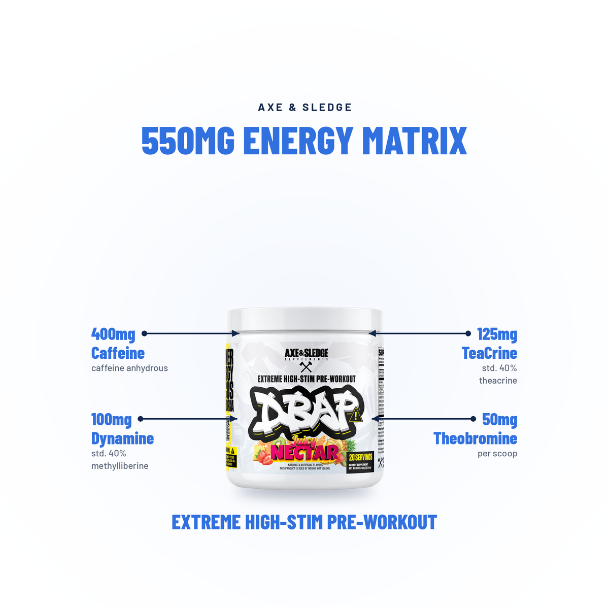 DBAP // EXTREME HIGH-STIM PRE-WORKOUT  Axe & Sledge