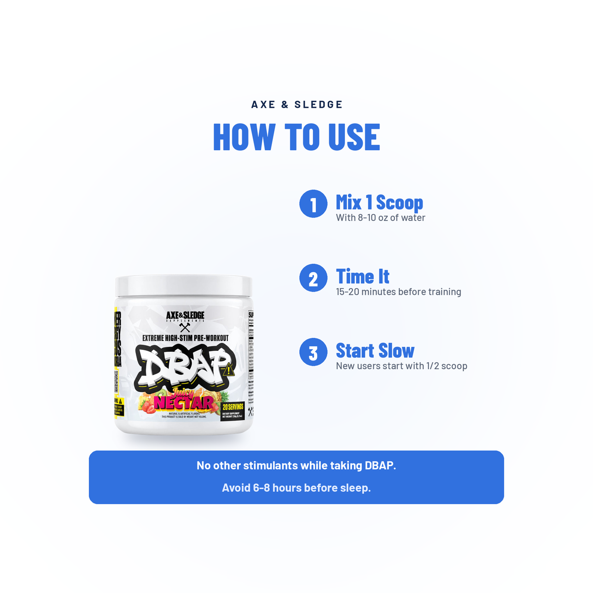DBAP // EXTREME HIGH-STIM PRE-WORKOUT  Axe & Sledge