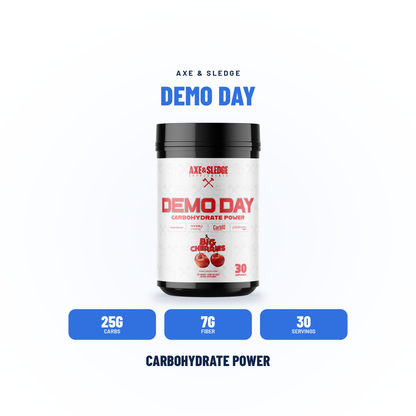 DEMO DAY // CARBOHYDRATE POWER - AXE & SLEDGE SUPPLEMENTS