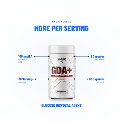 GDA+ // GLUCOSE DISPOSAL AGENT - AXE & SLEDGE SUPPLEMENTS