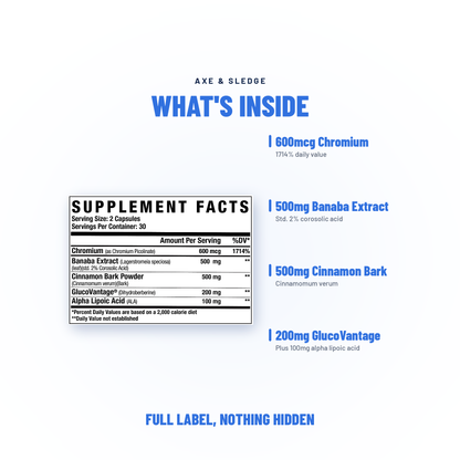 GDA+ // GLUCOSE DISPOSAL AGENT - AXE & SLEDGE SUPPLEMENTS