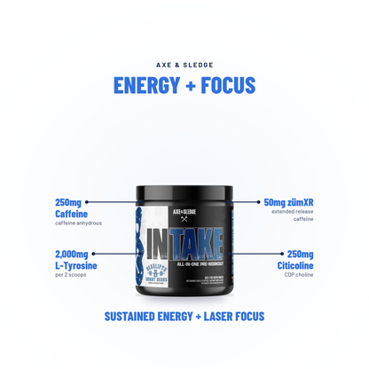 INTAKE // ALL-IN-ONE PRE-WORKOUT - AXE & SLEDGE SUPPLEMENTS