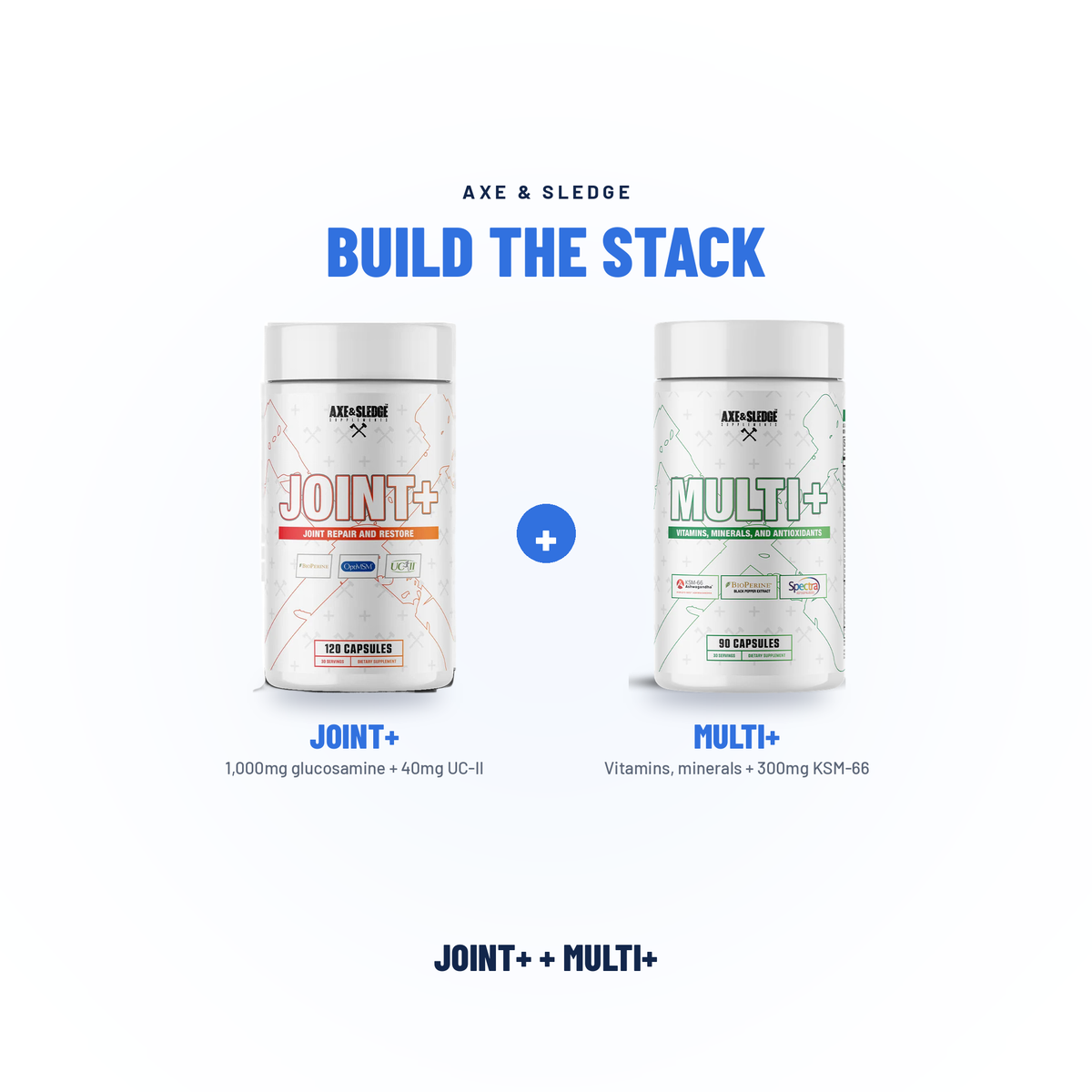 JOINT+ // JOINT & MOBILITY SUPPORT - AXE & SLEDGE SUPPLEMENTS