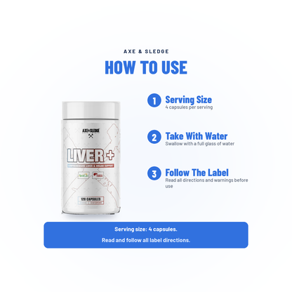 LIVER+ // LIVER & ORGAN SUPPORT - AXE & SLEDGE SUPPLEMENTS