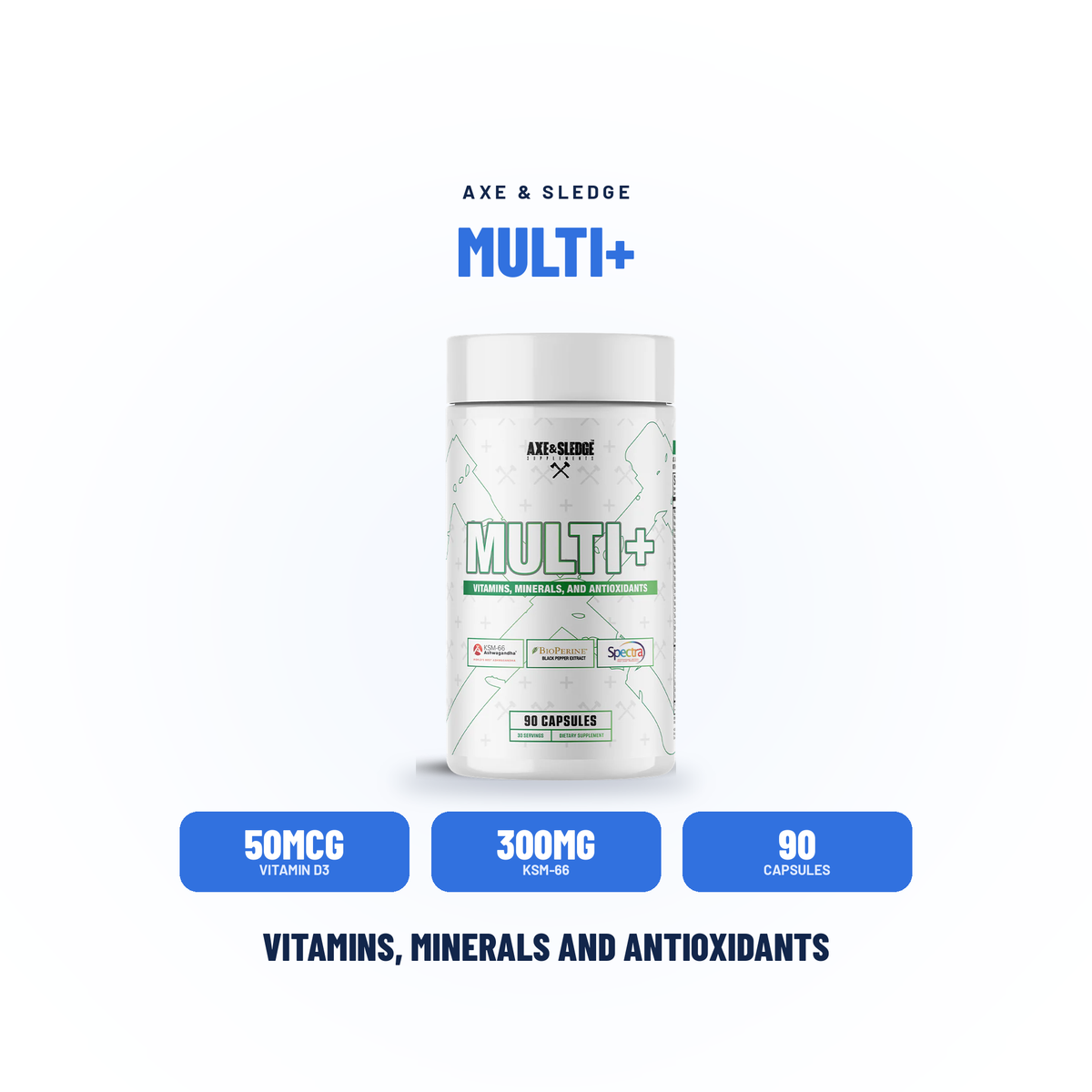 MULTI+ // PREMIUM MULTIVITAMIN - AXE & SLEDGE SUPPLEMENTS