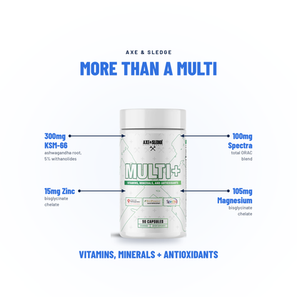 MULTI+ // PREMIUM MULTIVITAMIN - AXE & SLEDGE SUPPLEMENTS