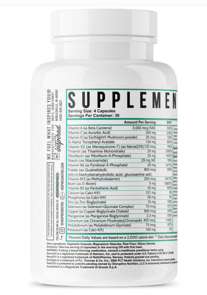 Vegan Multivitamin - Inspired Nutraceuticals