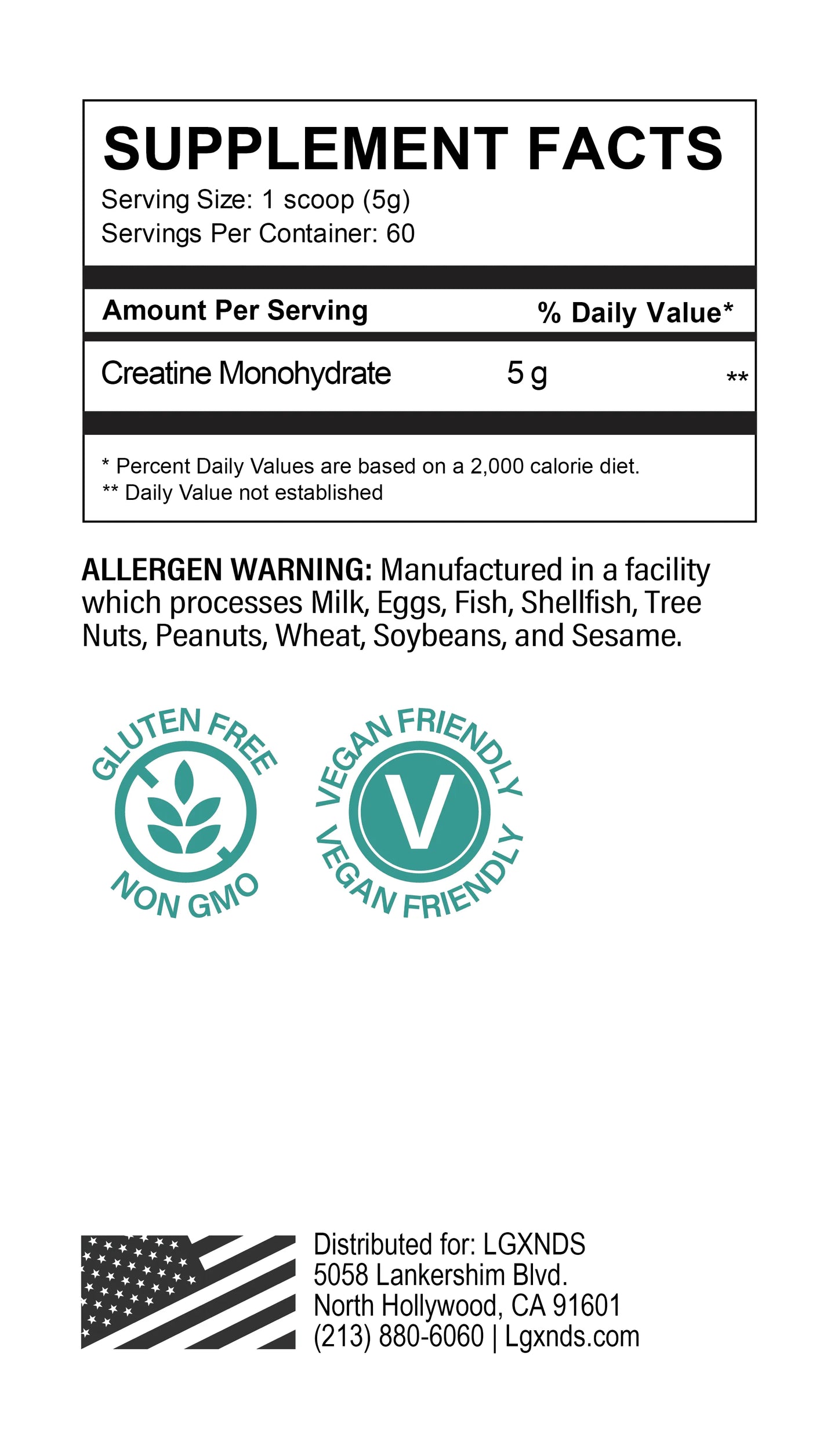 Creatine Monohydrate - LGXNDS