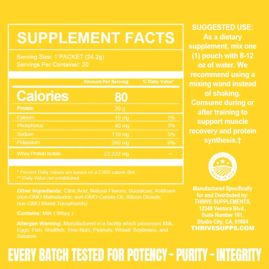 Clear Protein - Thrive Supplements