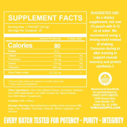 Clear Protein - Thrive Supplements