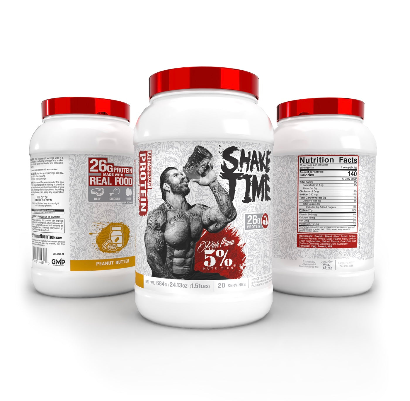 Shake Time Real Food Protein - 5% Nutrition